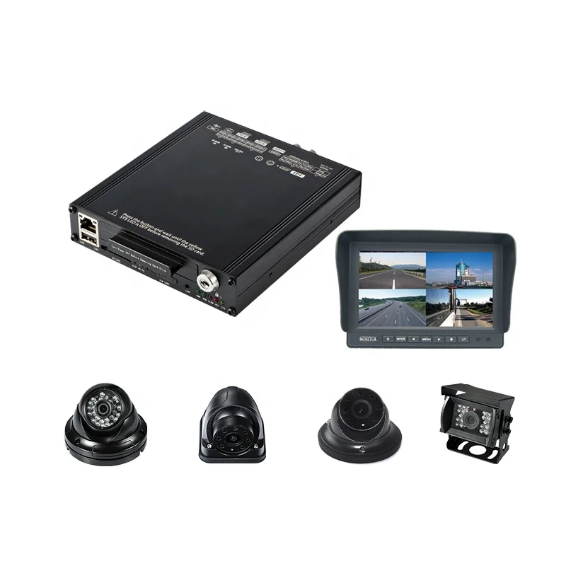 

4TB+256GB SD Card SSD/HDD Mobile DVR support 3G 4G GPS WIFI 4CH 8CH AHD HD Video Recorder