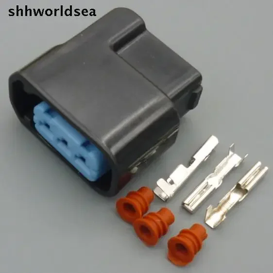 Shhworldsea 15Sets 3 PIN 3 Way Car Waterproof Electrical connector Auto Ignition Coil Connector Plug Female Socket For Honda