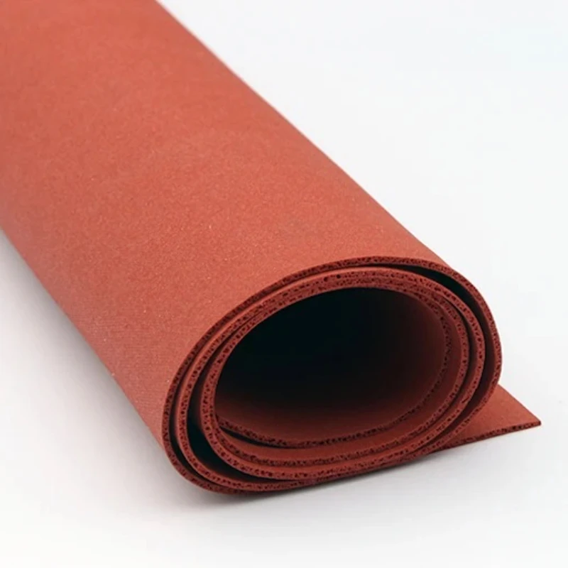 1pcs 1000x1000x4mm Red Silicone Foam Sponge Plate Sheet Board Square Heat Insulation Blanket Strip