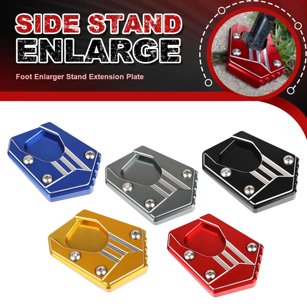 

FOR HONDA CBR500R CB500F CB500X 2013-2021 CB125R CB300R 2018-2021 Motorcycle CNC Side Stand Enlarger Kickstand Enlarge Plate Pad