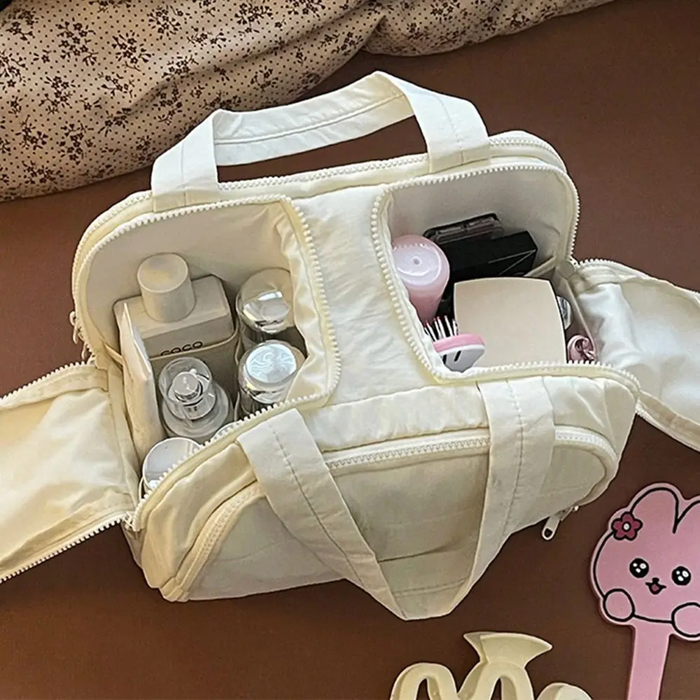 

Capacity Waterproof Toiletry Bag,Travel Lightweight Large WideOpen Travel Bag For Women, Puffy Cosmetic Makeup Bag Organizer Wi