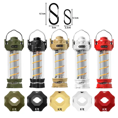 삼각대 5 모드와 야외 LED 캠핑 라이트 USB 충전 비상 휴대용 텐트 따뜻한 램프 휴대용 캠핑 랜턴