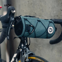Ulac Bicycle Handlebar Bag 1.7L Large Capacity Wear-resistant Riding Pannier Bag Mountain Road Bike Front Bag Multifunction