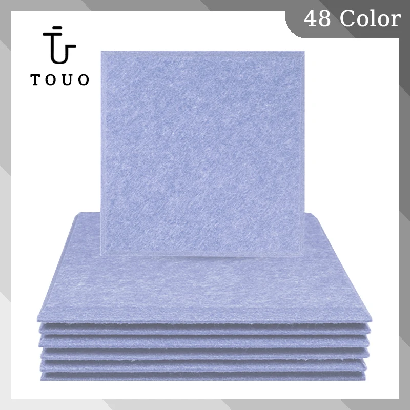 

TOUO Absorber Acoustic Panel 12 Pcs Soundproofing Wall Stickers Home Studio Noise Insulation Deco Door/Bedroom Sound