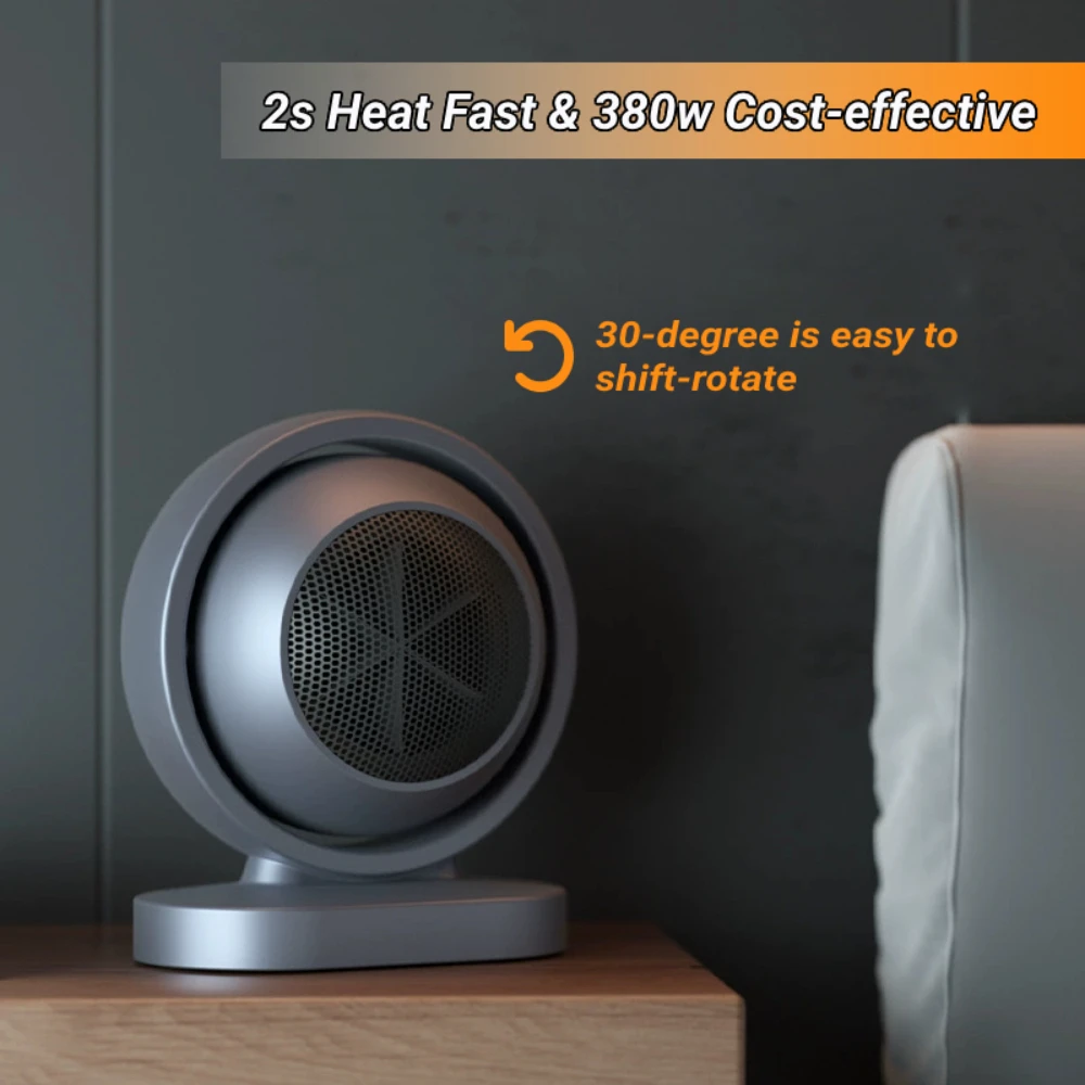منفاخ الهواء الساخن صغير PTC مروحة ومدفأة سخان كهربائي مراوح التدفئة الحمام مروحة سخانات المحمولة الذكية مروحة ومدفأة للحمام المنزل