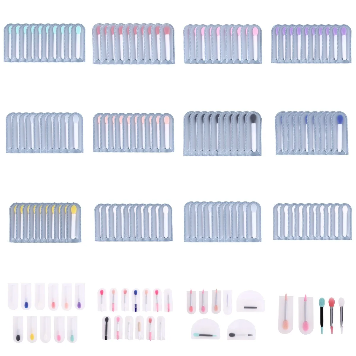 1/3/10pc Mini Silicone Lip Balms Lip Mask Brush With Sucker Dust Cover Lipstick Cosmetic Makeup Brushes Lipstick Brush 