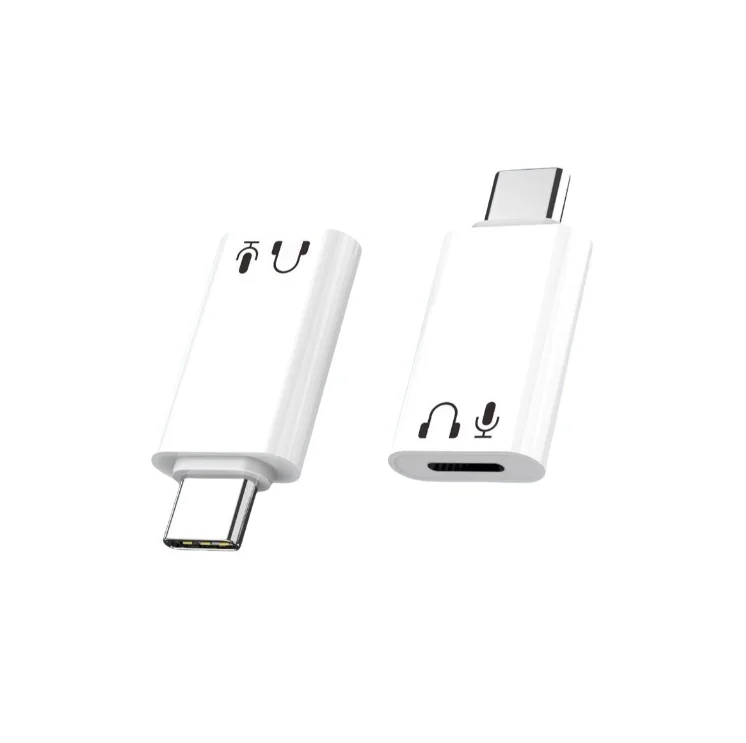 USB C To 8 Pin Adapter Type C To 8 Pin Audio Converter Headphone Earphones Converter for iPhone 15/16 iPad MacBook Type C Phone