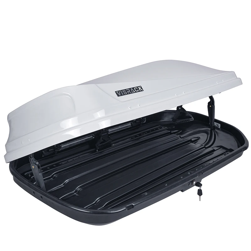 VISRACK Hard Shell Roof Cargo Carrier with Security Keys, Roof Box, Cargo Box, 62 (L) x 31 (W) x 15(H) Inches, 14 Cubic Feet (To