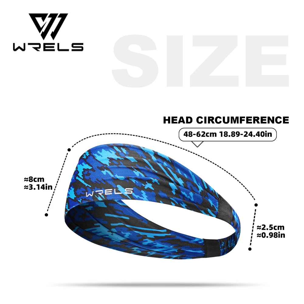 WRELS Wide Breathable Sports Headband Sweatband Hair Band Tie for Workout Yoga Gym Fitness Running Cycling Head Band Hair Bandag