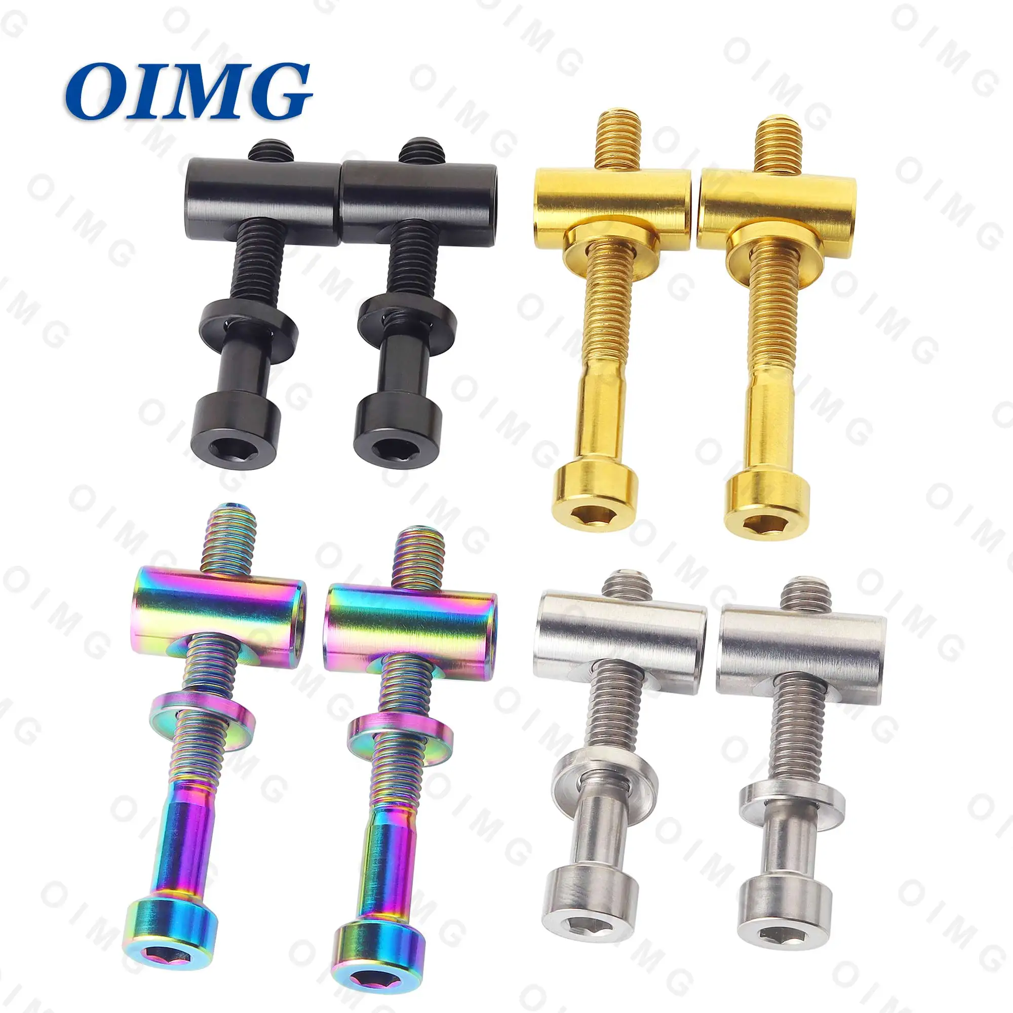 Bicycle Seatpost Bolts M5 x 30 40mm Titanium MTB Road Bike Saddle Stem Bracket Fixed Screws Seat Tube Rod Fixing Bolt