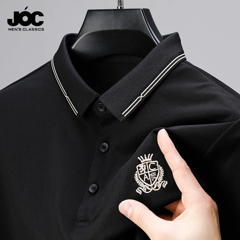 New Men's Casual and Fashionable Embroidered Short Sleeved Polo Shirt Comfortable Breathable and Versatile Summer Top image 5