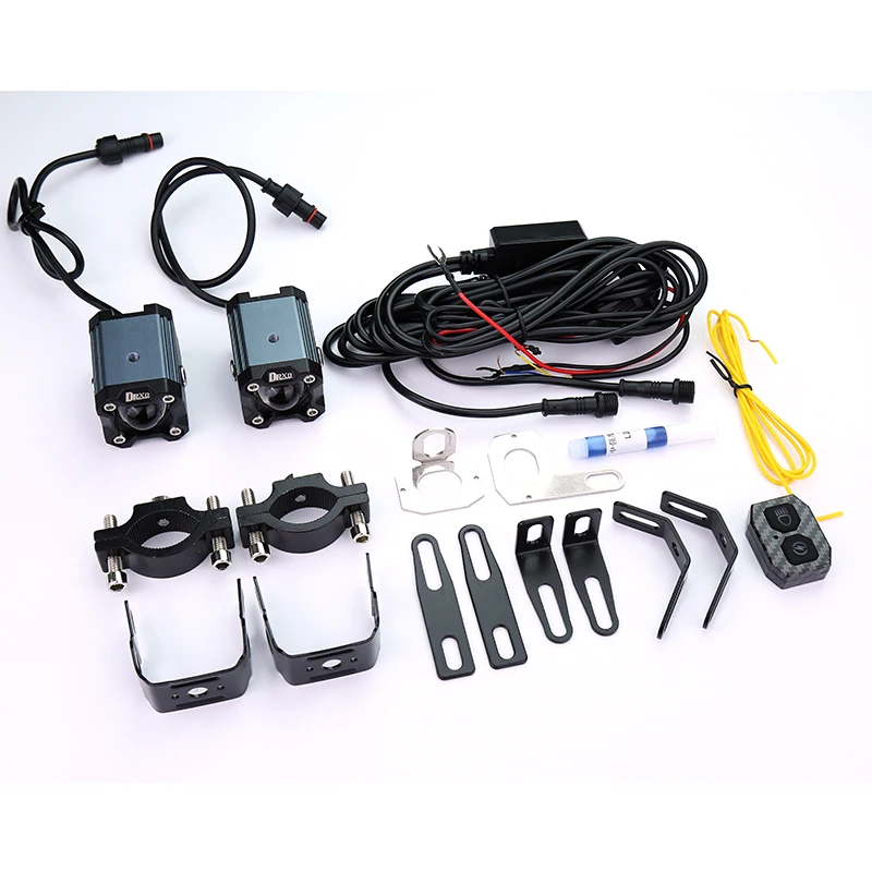 DRXD Motorcycle Spotlight 80W 3200-6500K Low Beam High Beam