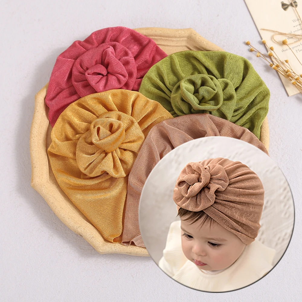 

2pcs Turban Headband For Baby Girls Soft Newborn Hat Children Caps Baby Hair Accessories Kid Headwear