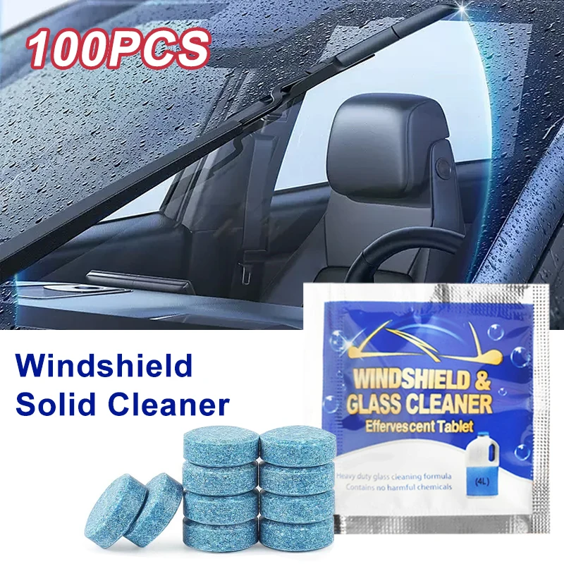 Windshield Solid Cleaner Car Windscreen Wiper Effervescent Tablets Toilet Washer Spray Cleaner Car Accessories