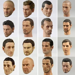 1/6 Scale Male Soldier Head Sculpt Player Head Carving Model Actor Headplay for 12