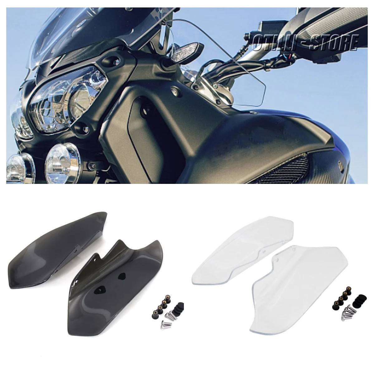 

For Yamaha XT1200Z Super Tenere XT 1200 Z XT1200Z Motorcycle ABS Wind Deflector Side Panels Transparent Windshield Cover Spoiler
