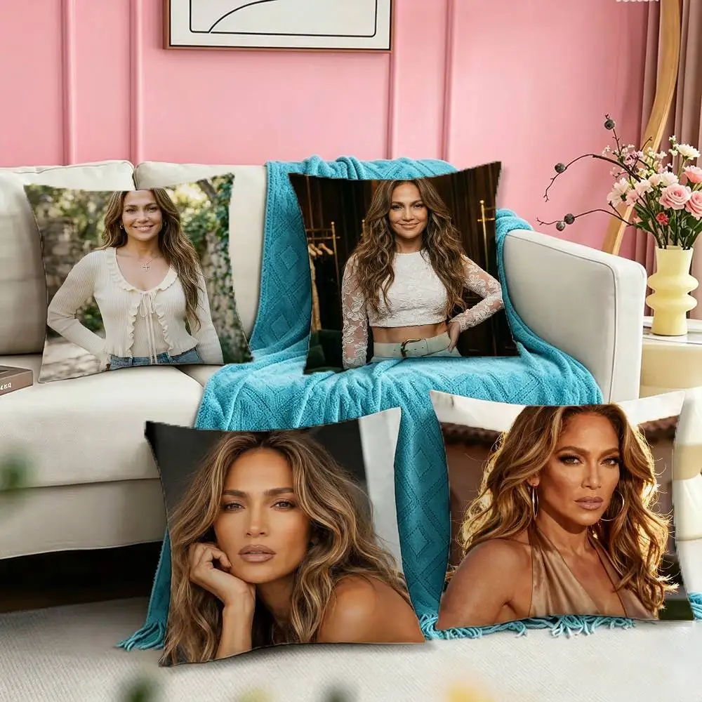 

Jennifer Jlo Lopez Square Double-Sided printed Pillow Case Bedroom Bedside Pillow Sofa Cushion Cover