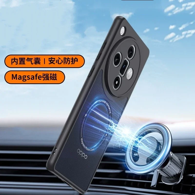 OPPO Find X8 Pro X7 Ultra 카메라 보호 필름 MagSafe 케이스 (Find X6 Pro X8S Plus 호환) 소프트 실리콘 충격 방지 투명 범퍼