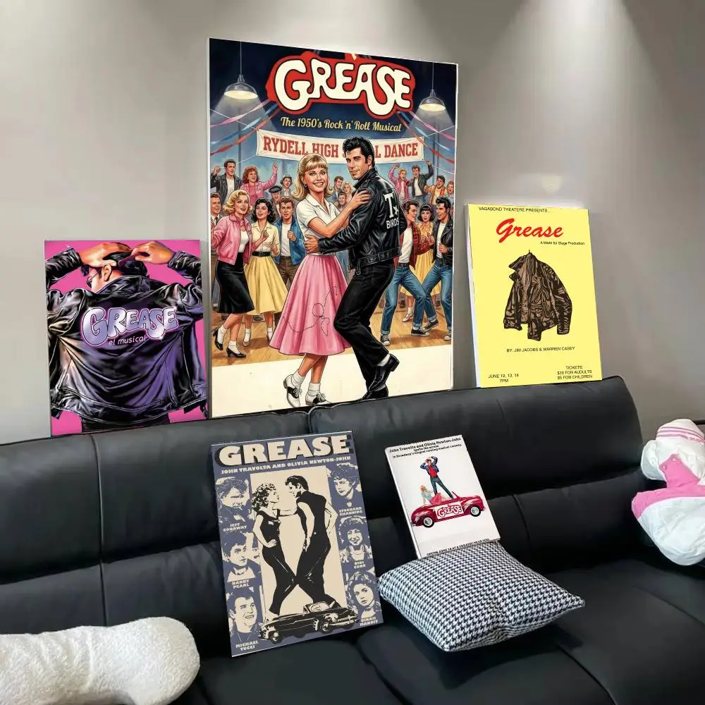 Movie G-Grease Poster Modern  Wall Art Aesthetic Minimalist Bedroom Decor Cafe Home Gift