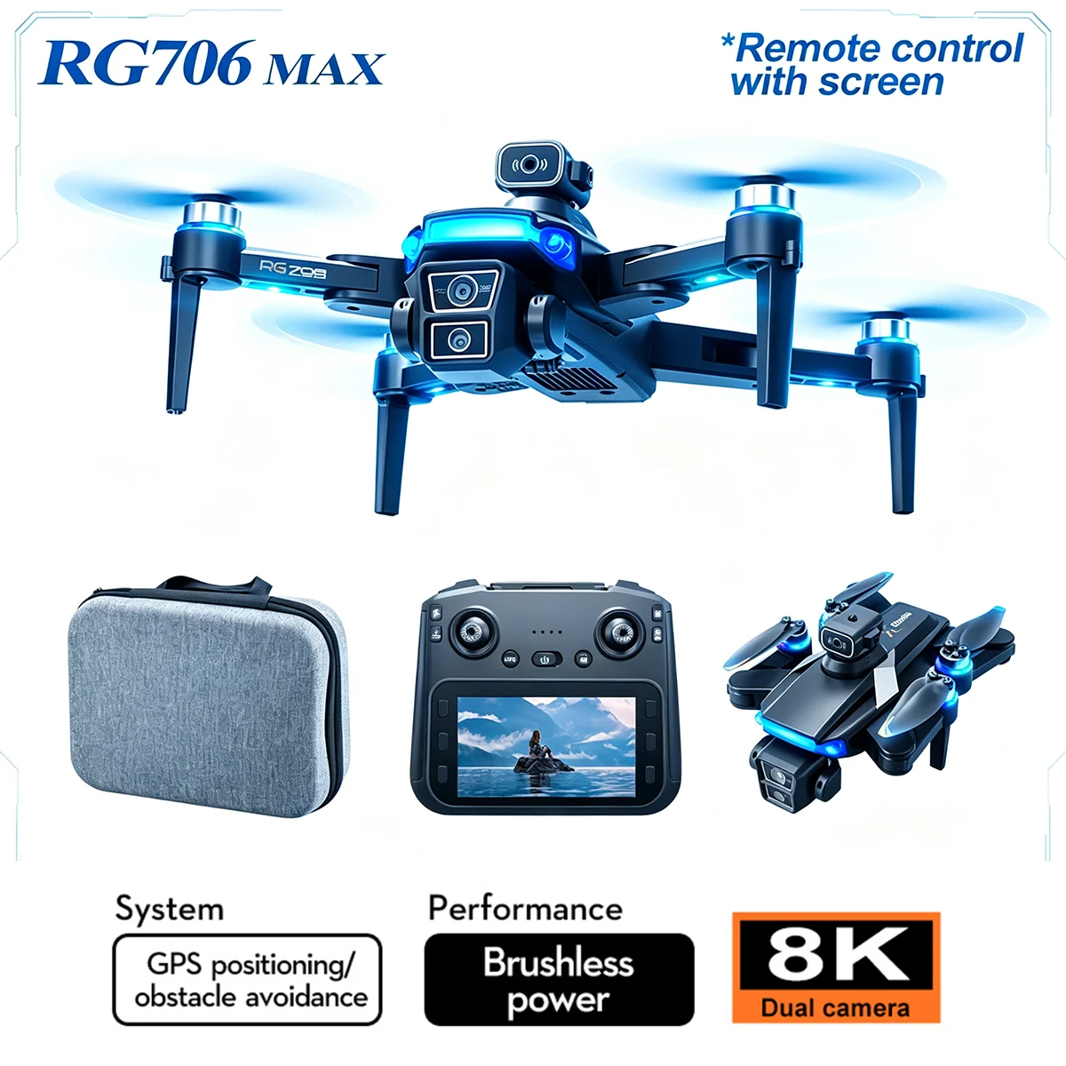 RG706 Max GPS Drone Profession - Drone App Rc Fpv recensie en prijs