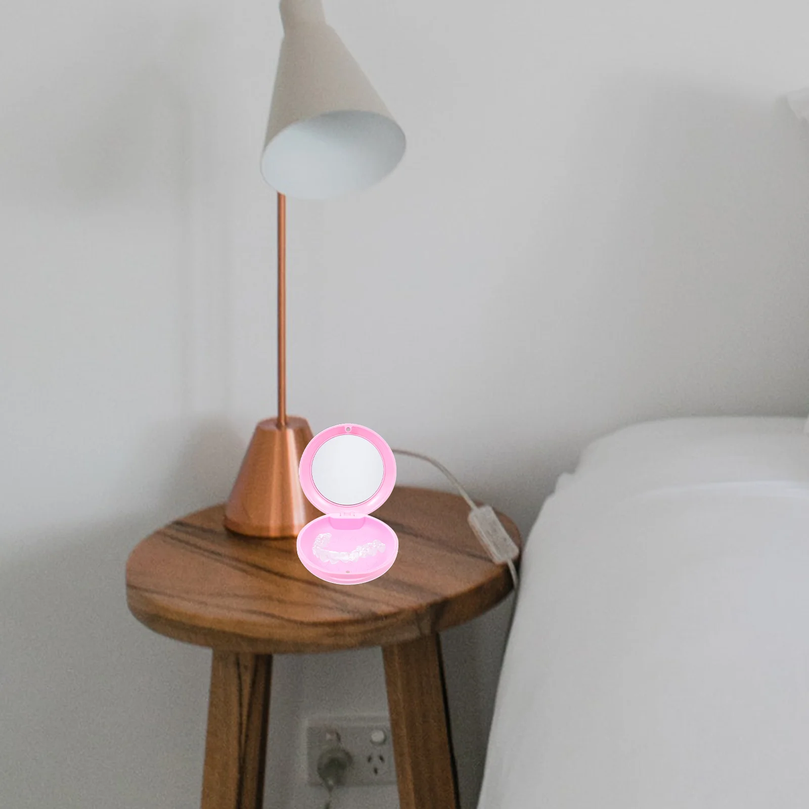 

Чехол для фиксатора зубов, портативный компактный держатель для зубных протезов, гладкий, устойчивый к царапинам, легкий для накладных зубов, капа