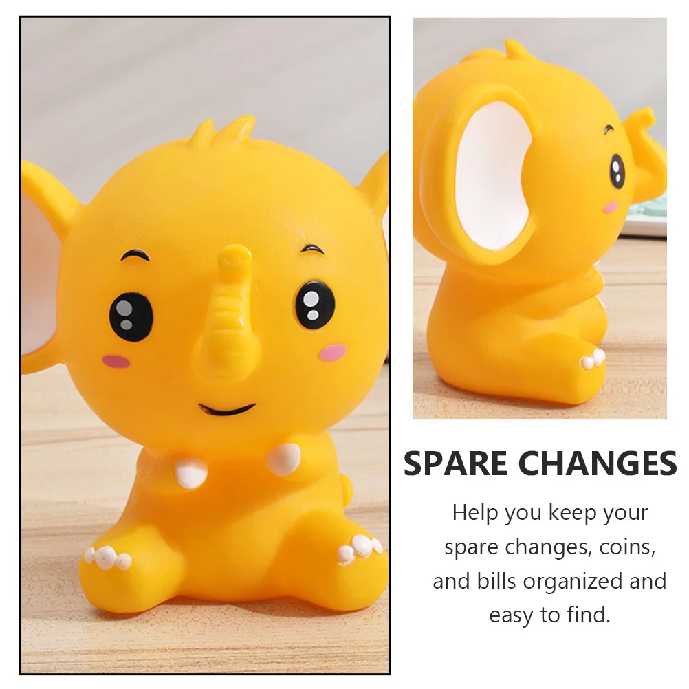 1 st Olifant Vormige Spaarpot Vinyl Munt Bank Voor Kinderen Desktop Decoratie Geld Opslag Pot Heldere Kleurverandering Container