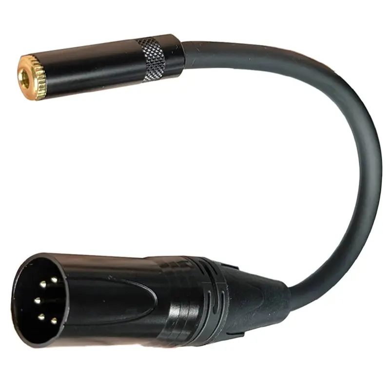 Kabel audio XLR 5-pinowy męski na 3.5mm żeński, symetryczny, do sceny i słuchawek — zdjęcie produktu 3