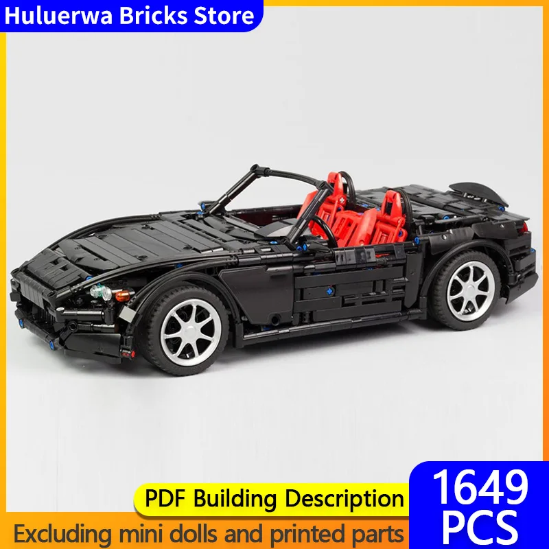 

Speed Hypercar Model MOC Building Bricks S2000 AP2 Convertible Sports Car Modular Technology Gifts Holiday Assemble Children Toy