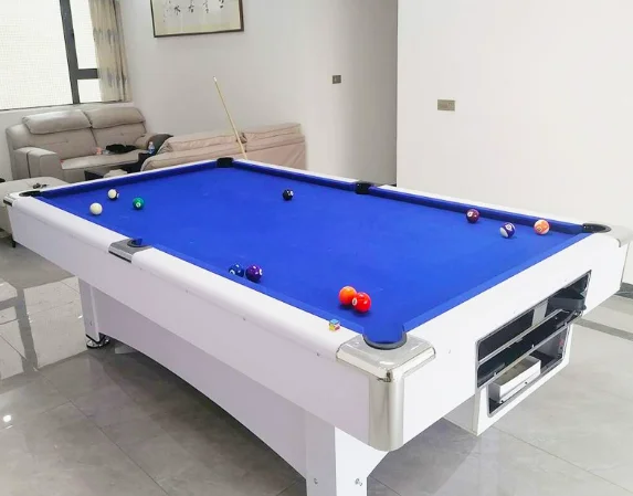 

9-футовый высококачественный игровой бильярдный стол с автоматическим возвратом, стандартный американский черный 8-й стол для снукера для взрослых