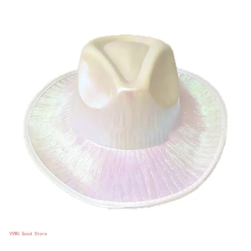 Cowgirl Hat with Iridescence Glitter Party Supplies Cowboy Hats For Women Party Cowboy Hats Kids Party