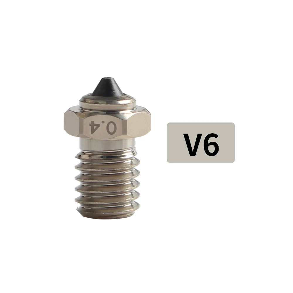 FYSETC DLC gehärteter Stahl und Kupfer verschleißfeste Bimetall-HC-Düse für V6 / Volcano / MK8 Hotend Neptune4 K1 Düse 3D-Drucker