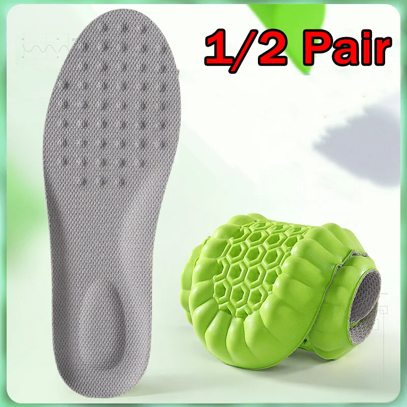 PU Shock-absorbing Sports Insoles - Arch Support Soft Elasti