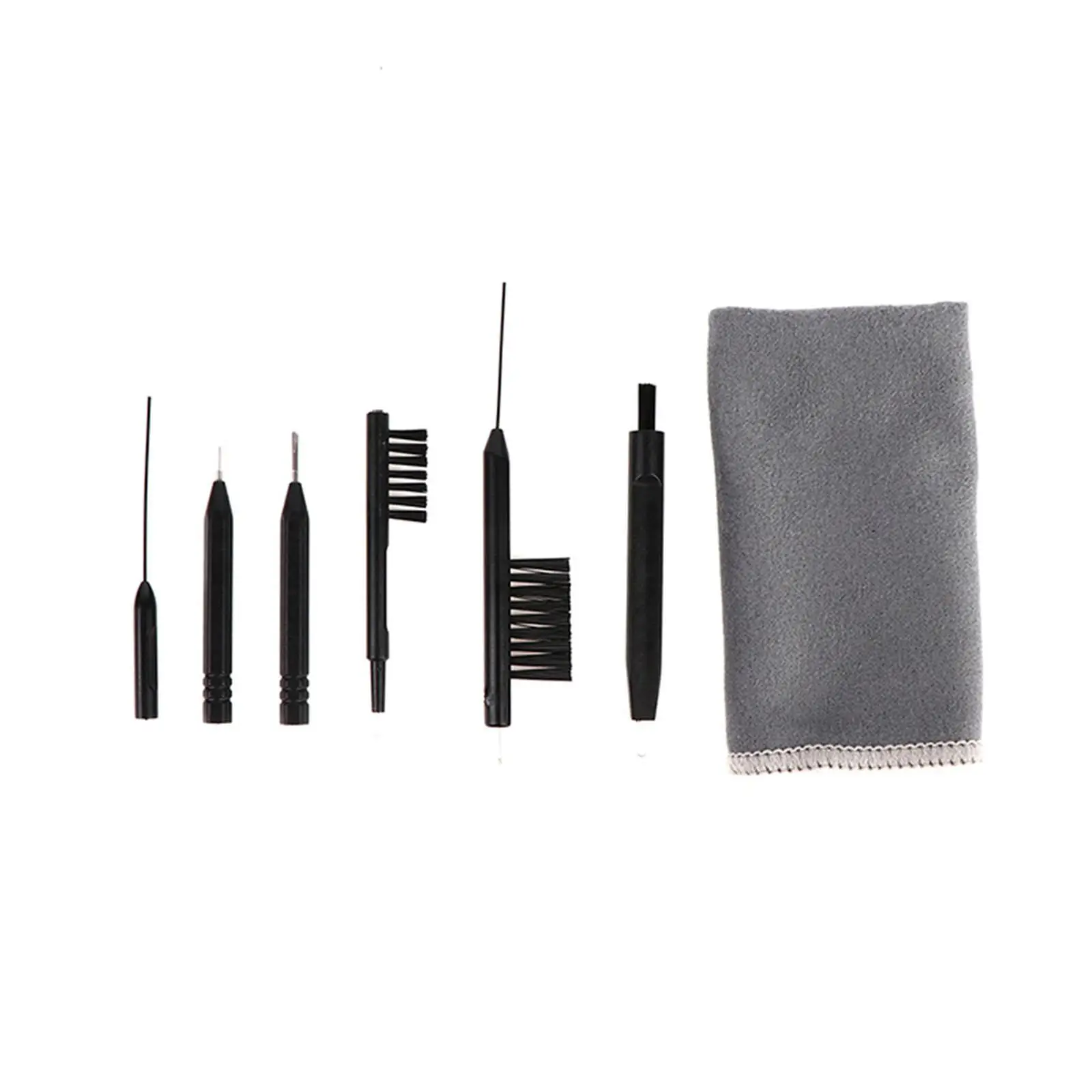 

8 Pieces Hearing Aid Amplifier Cleaner Kit with Storage Travel Maintenance Easy to Carry Multifunctional for Earbuds