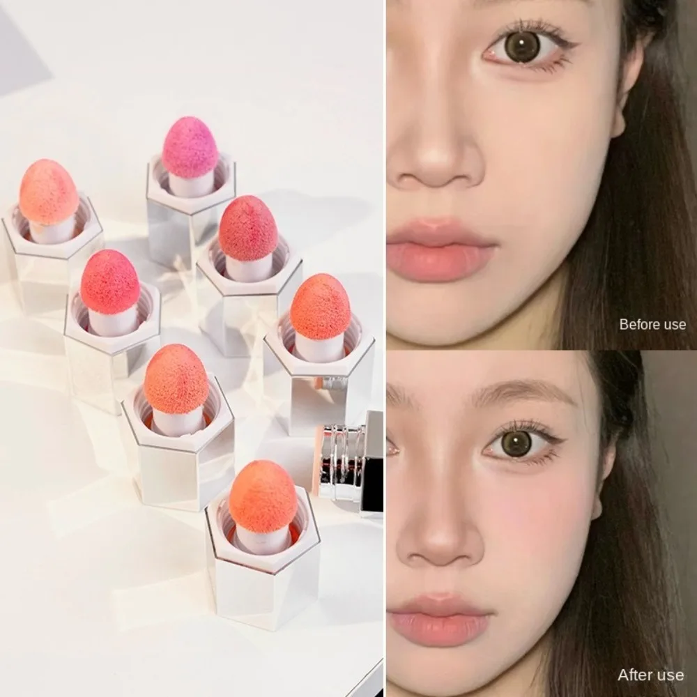 新しい多機能リキッドブラッシャー防水長持ちブラッシュメイクアップスポンジチップチークリキッドブラッシュクリームメイクアップ化粧品