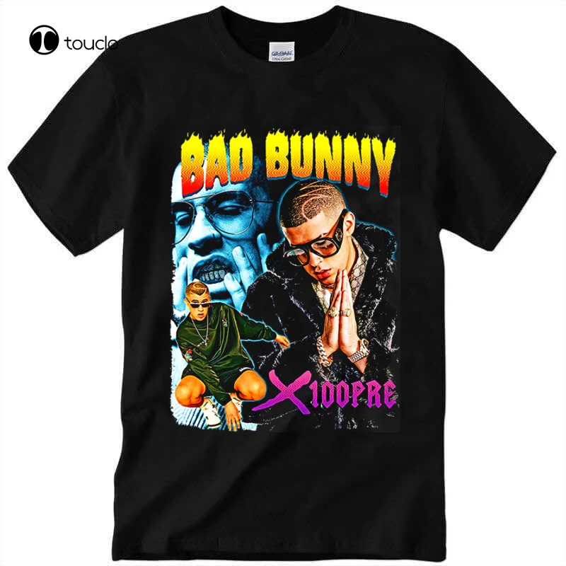 New ! Bad Bunny X-Pre Black T-Shirt  Size S-5Xl Tee Shirt unisex