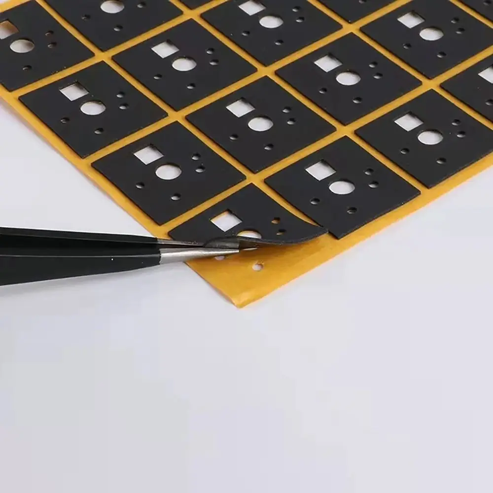 120Pcs Durable PE EVA PORON PCB Switch Pad Sticker Universal 0.5mm Foam Material Gasket Keyboard Gasket Improve Sound Quality