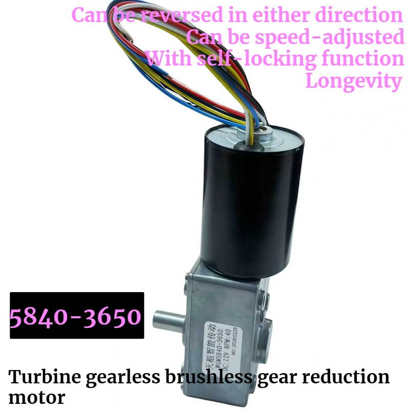 miniature-brushless-speed-reducer-motor-12v-24v-with-self-locking-forward-and-reverse-rotation-5840-3650