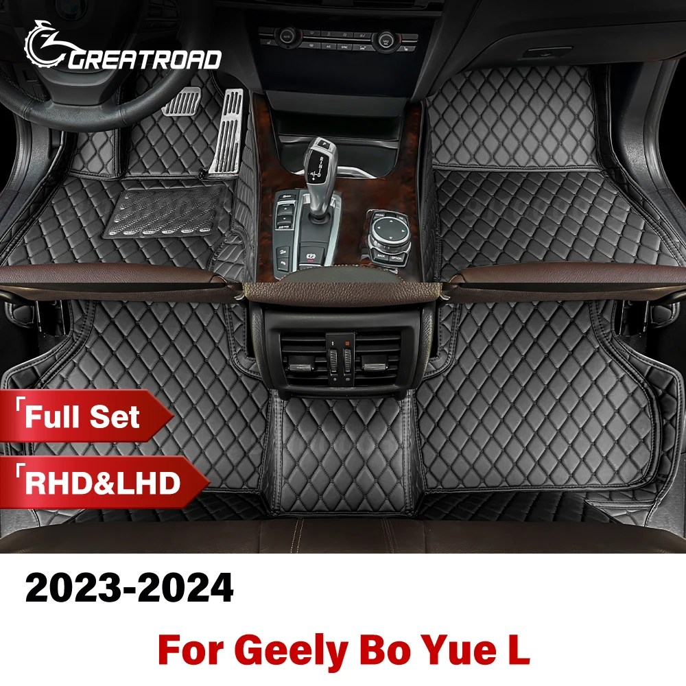 

Для Geely Bo Yue L Hybrid 2023-2024 пользовательские автомобильные коврики автомобильный ковер чехол детали интерьера аксессуары защитная накладка