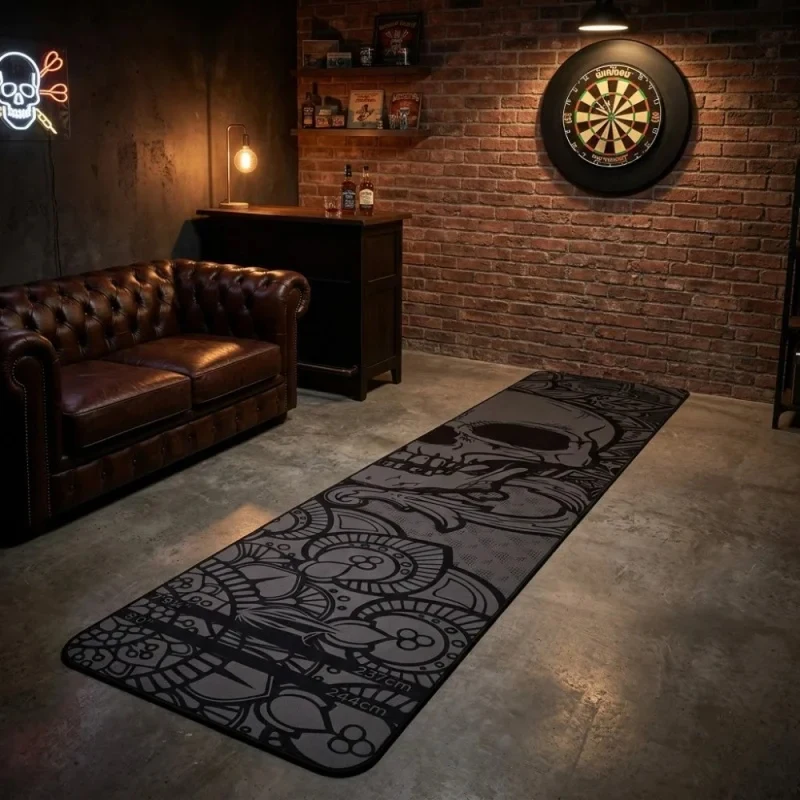 Non-Slip Wear-Resistant Dart Floor Mat - Protective Game Room Bar Dart Board Carpet Home Decor Ideal for Throwing Area