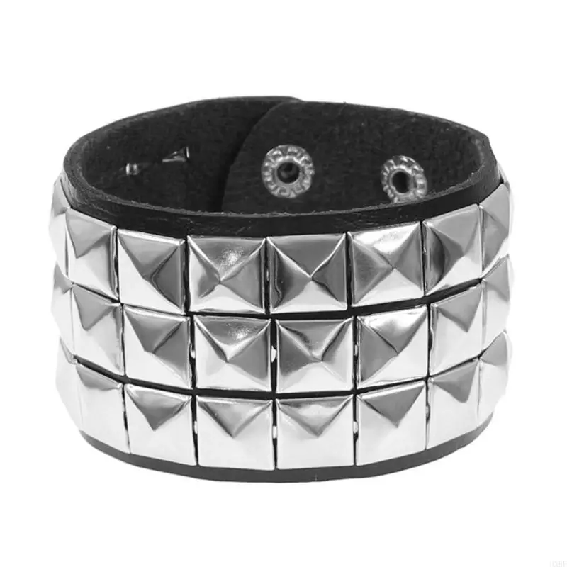 Bracelet hxbf punk carré bracelet clouté bracelet unique bracelet mode bracelet bracelet en texture pour