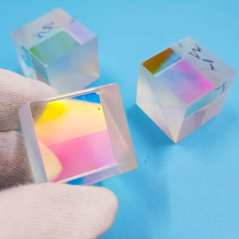 4pcs 22x22x23mm Defective Dichroic X-Cube Prism RGB Combiner Splitter