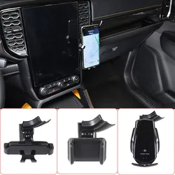 For Ford Ranger T9 2023+ Car Accessories Car Cup Holder Mobile Phone Holder Multi Functional GPS Navigation Holder