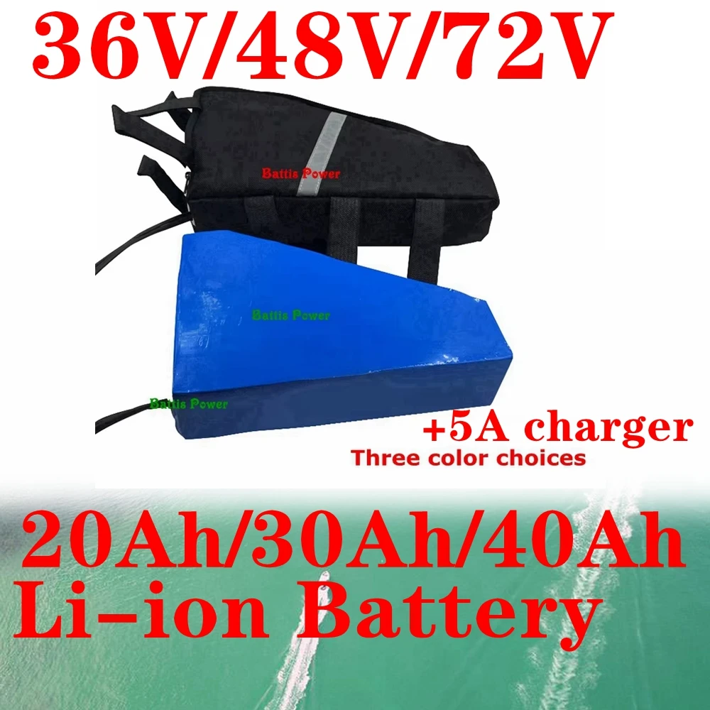 

Teswatts 36 В 48 В 72 В 20 Ач 30 Ач 40 Ач литиевая батарея для 500 Вт 800 Вт 1 кВт 1500 Вт 2 кВт двухколесный