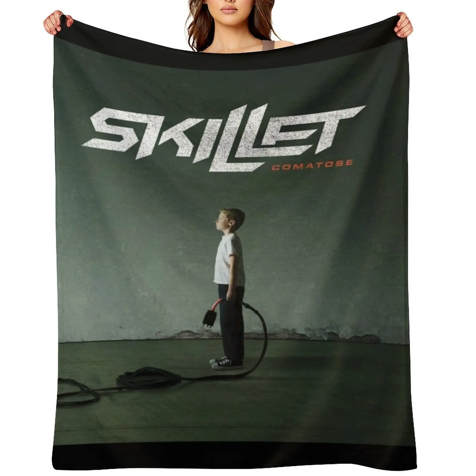 

Skillet comatose 2 Throw Blanket Sofa Throw sofa bed Soft Big Comforter Blankets