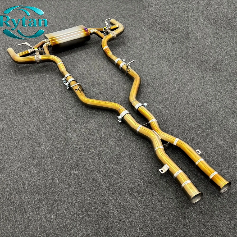Rytan Valved TItanium Gold Valvetronic Exhaust Pipe System Catback for 2016-2020  GT GTC GTS 4.0T C190