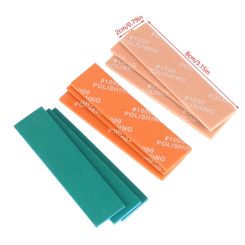 9Pcs MS-E400-2000 Semi-rigid Sanding Sticks For Model Making Tools Plastic Model Polishing Rod Hobby DIY Craft