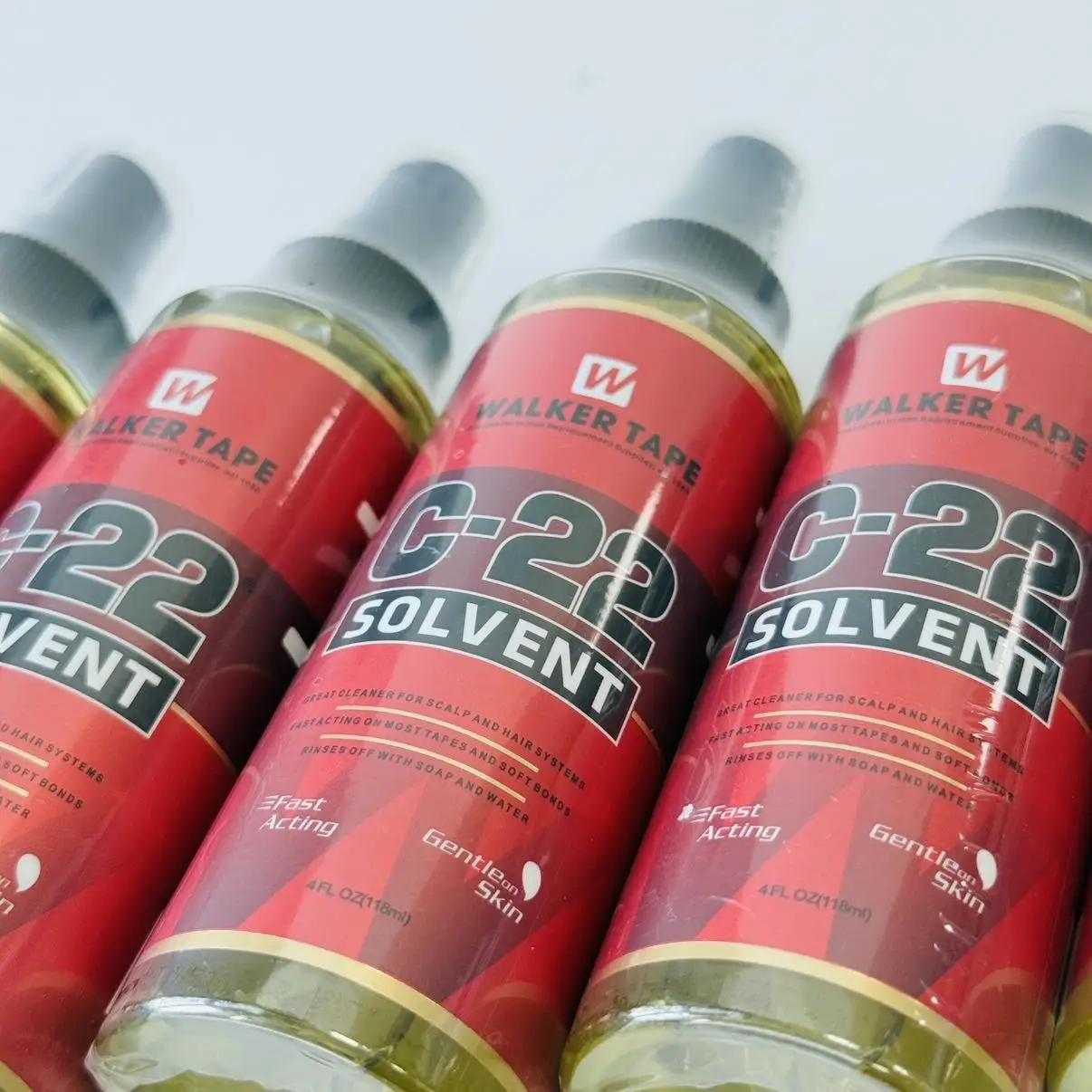 

4 FL OZ 118 мл лента Walker C-22 для удаления растворителей, кружевная лента для удаления париков и средств для удаления наращенных волос, очиститель протеза для волос