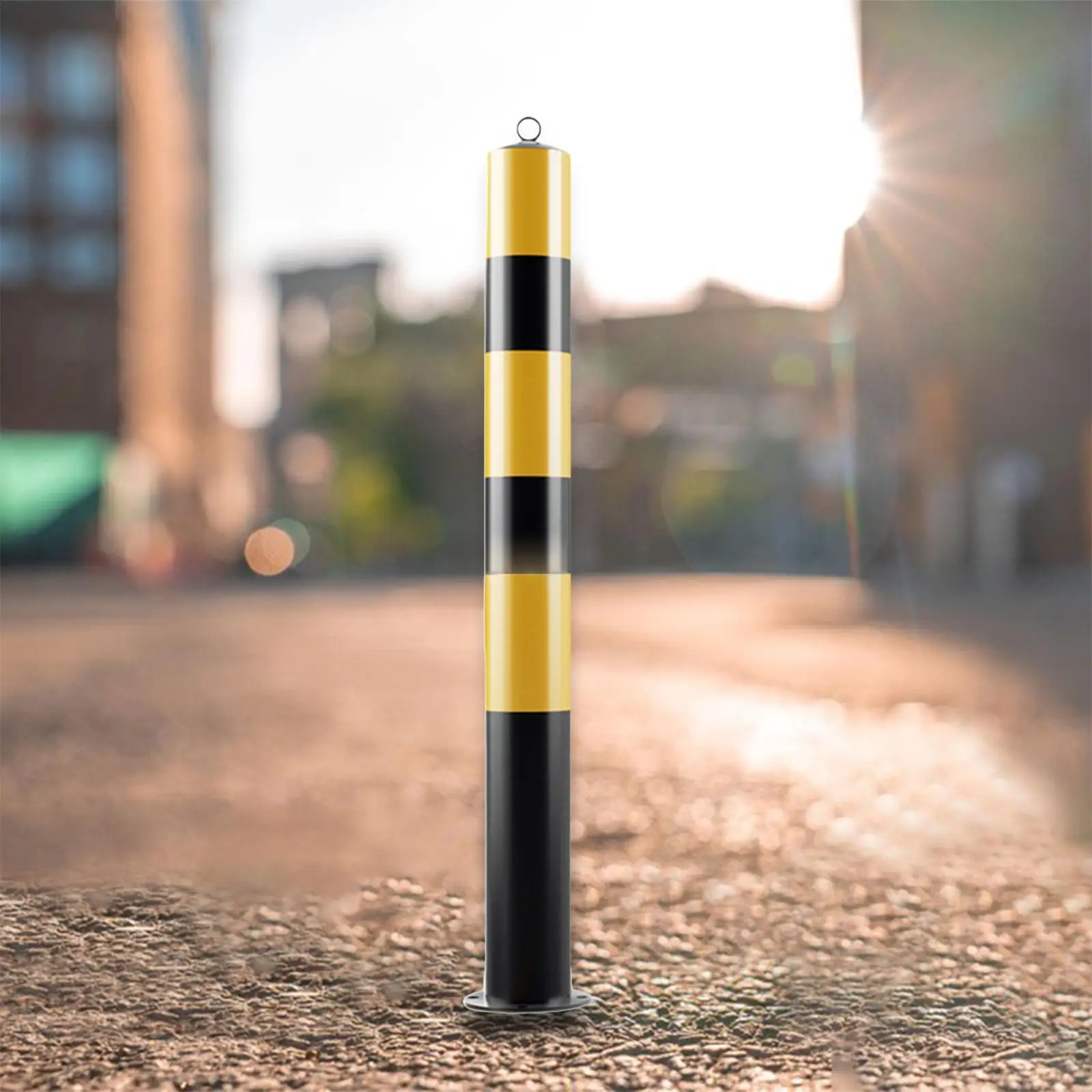 Bollard seguro profissional para supermercados, estacionamento, passos de rua, lateralmente, tráfego, área sensível, acessórios do protetor, 75cm H