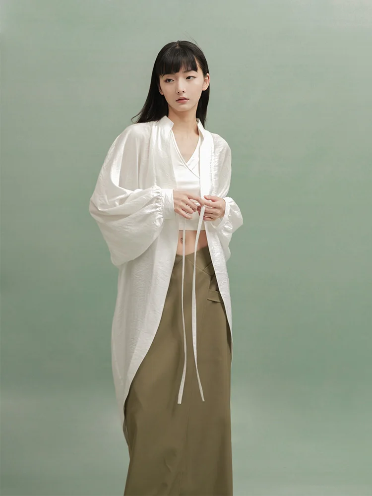 

Кардиган-накидка женский Vaporblue Original Design из шелкового хлопка с защитой от солнца, модный дизайн