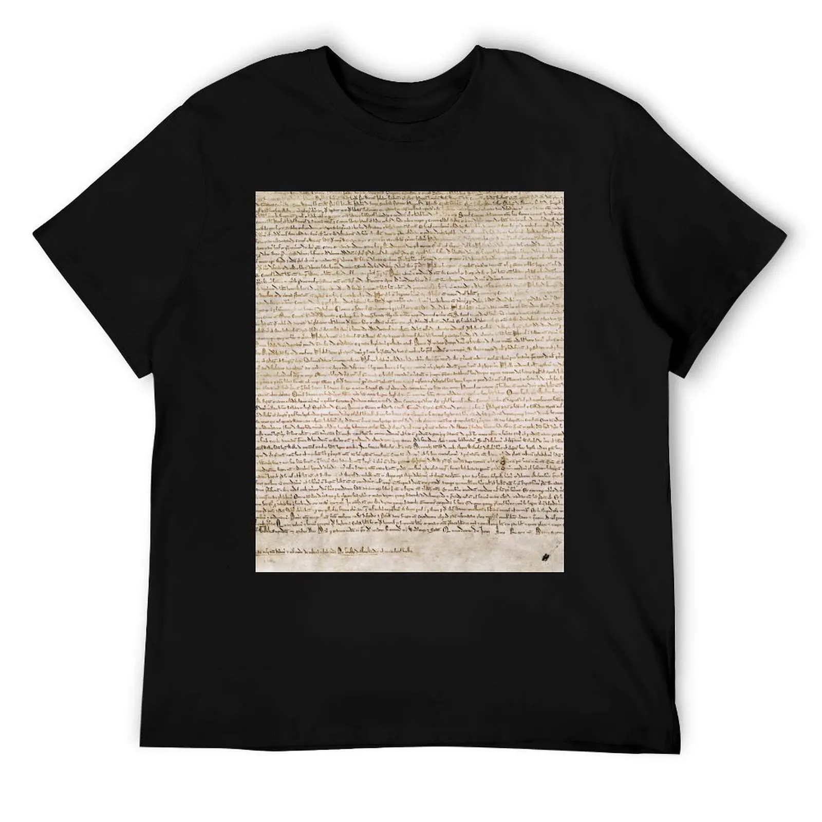 

Magna Carta Exemplification of 1215 Cotton MS Augustus II T-Shirt man t shirts for men printed t shirts for man T-Shirt